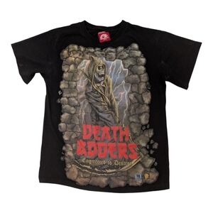Mishka NYC Death Adders Engineered to Destroy Streetwear Graphic T-Shirt Black M